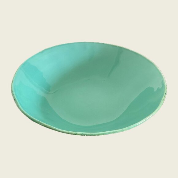 GUC Italian Maioliche Jessica Aqua Pasta / Serving Bowl - Picture 2 of 9